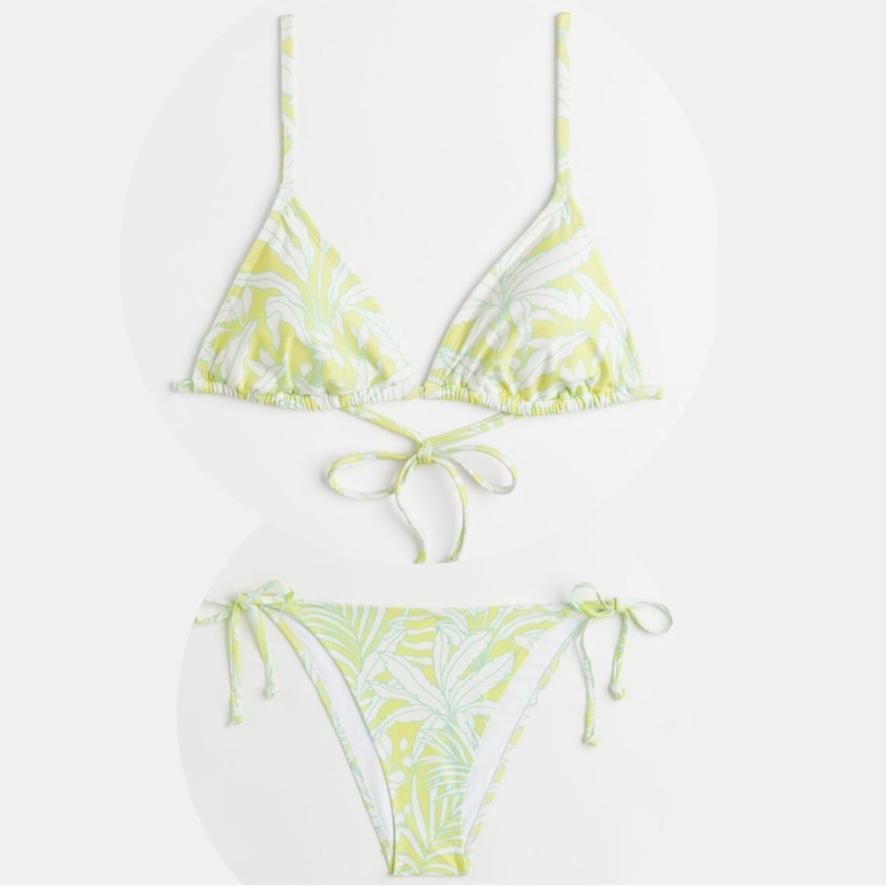 Floral Triangle Bikini Set